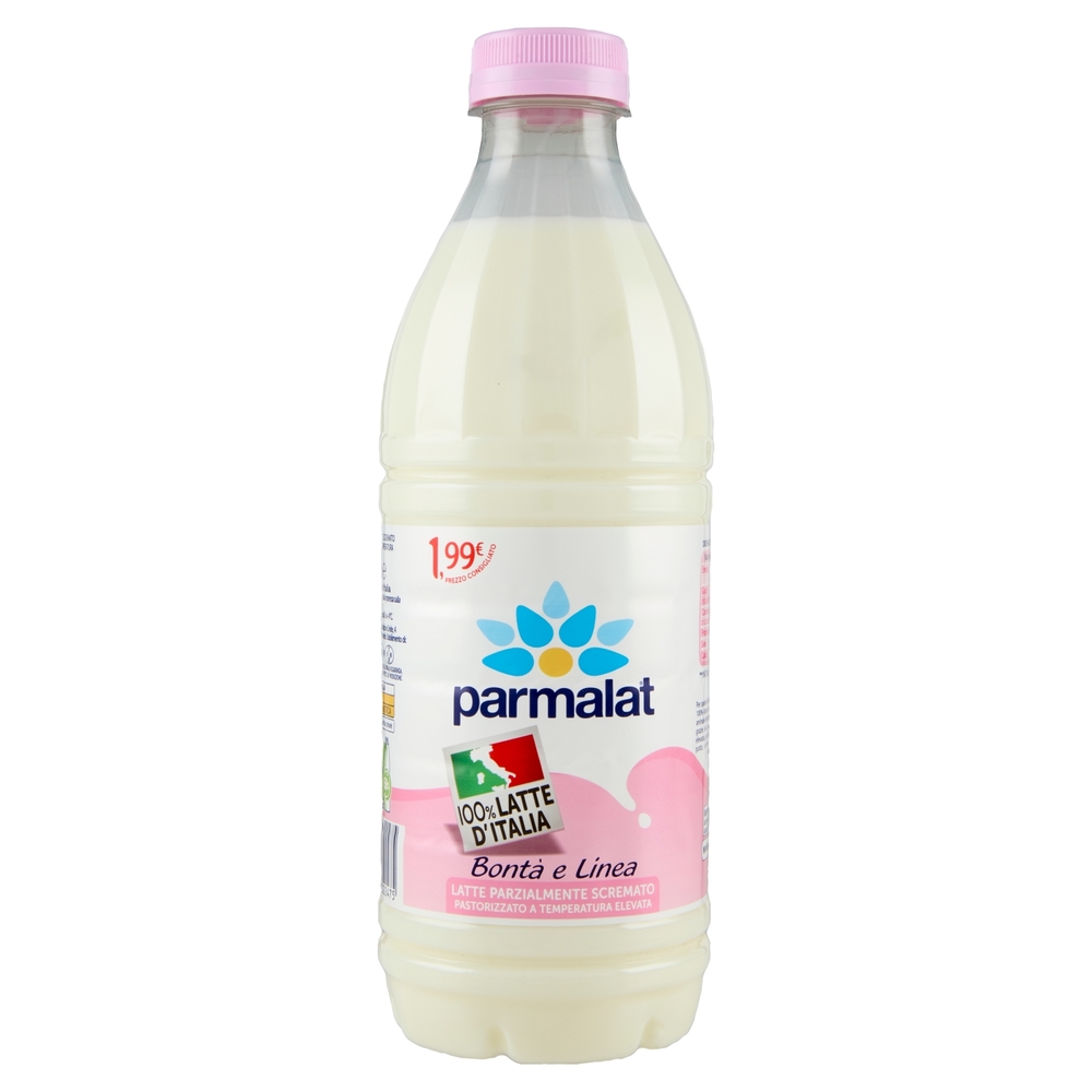 parmalat Bontà e Linea Latte Parzialmente Scremato 100% Latte d'Italia 1000 ml